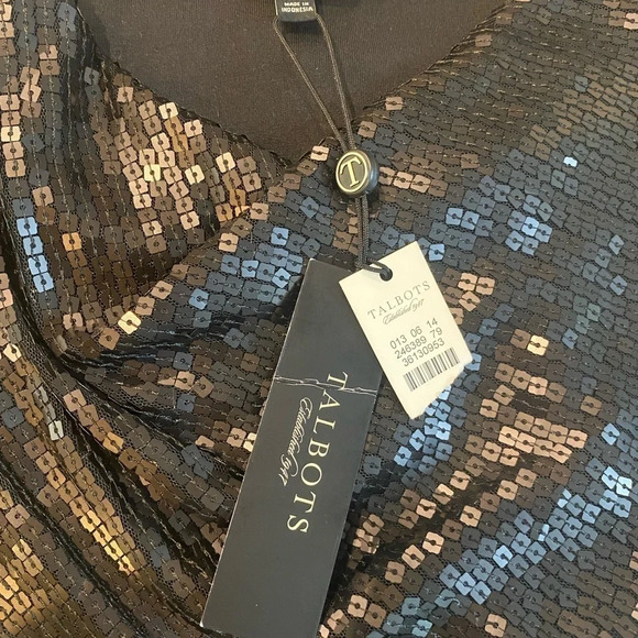 Talbots Black Sequin Tank Top-maybe worn once - Picture 9 of 9